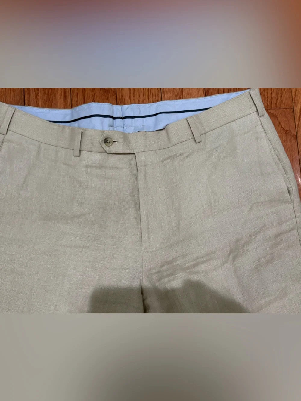 Brooks Brothers 1818 Madison 100% Linen Light Tan Chinos 38/30